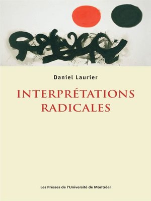 cover image of Interprétations radicales